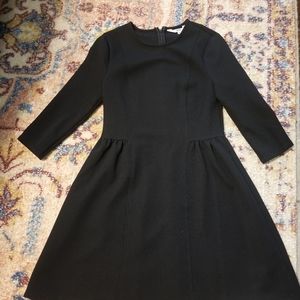 Black fit and flare dress